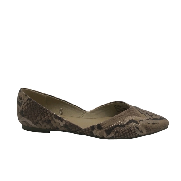 Snake-print Casual Flats - Picture 1 of 6